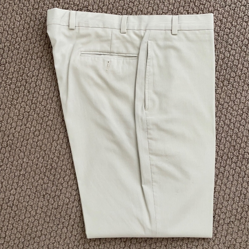 Beige Striped Nautica Dress Pants